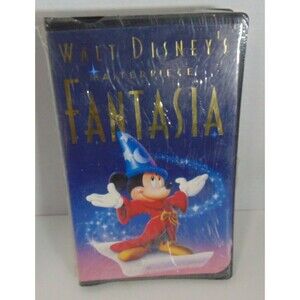 Walt Disney's Masterpiece Fantasia (VHS, 1991) Rare Black Edition